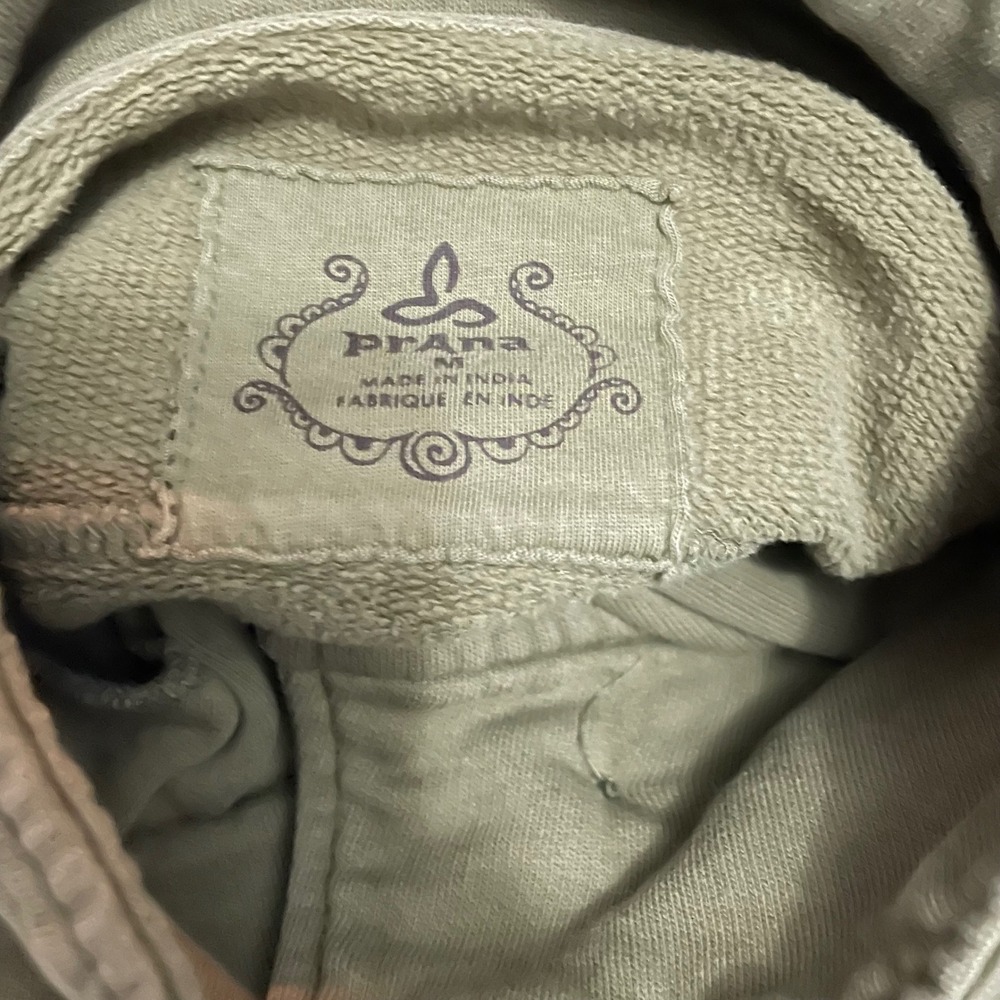 prAna Tori Jacket Medium Military Style Olive Green Button Up Stand Collar Women - Picture 9 of 11